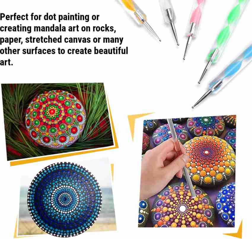 Craft Smart Mandala Dotting Tools with Colorful Handles - 6 ct