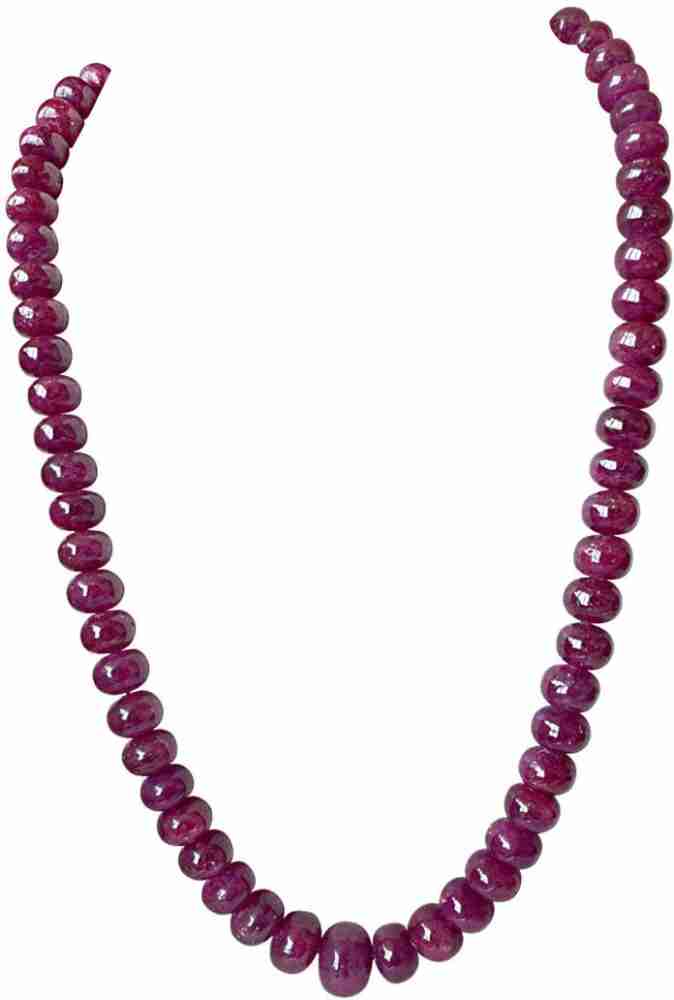 Single line ruby deals necklace