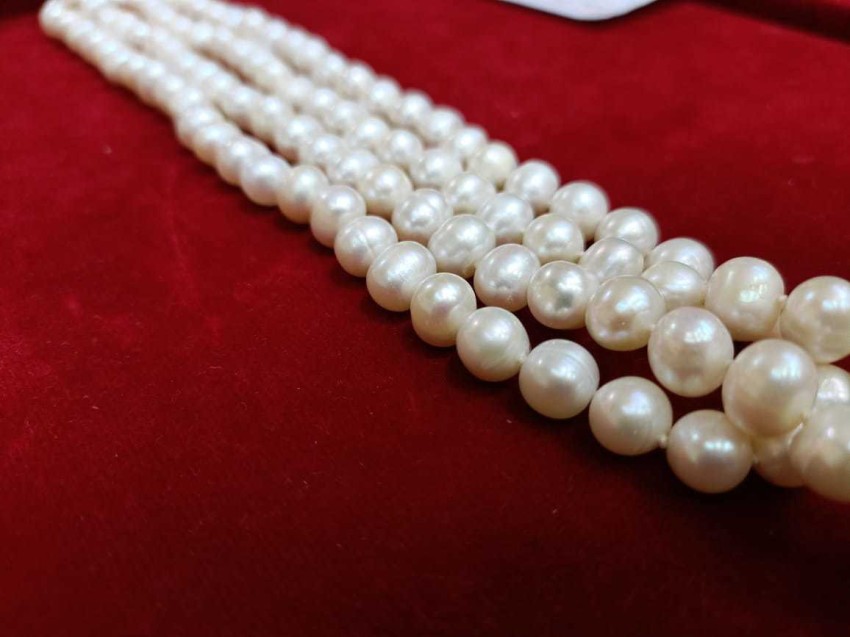 SHIVOHAM Fresh Water pearl Garland ( Moti Mala ) Stone Necklace Price in  India - Buy SHIVOHAM Fresh Water pearl Garland ( Moti Mala ) Stone Necklace  Online at Best Prices in India