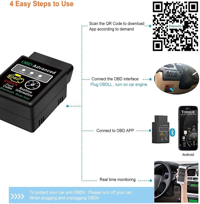 Advanced WIFI Bluetooth OBDII OBD2 ELM327 Car Diagnostic Scanner