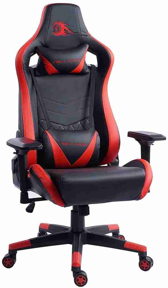 Modern Lumbar Pillow Gaming Chair Reclining Backrest Armrest - Dubsnatch