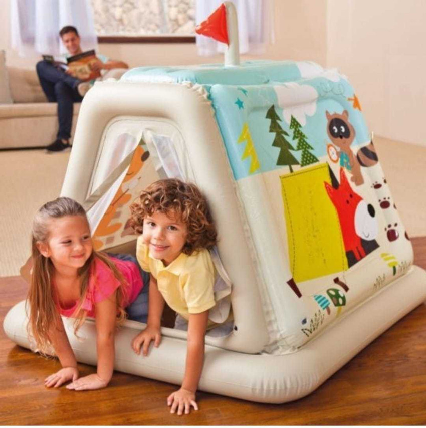 HK ENTERPRISES OFFICIAL Inflatable Colorful Play Tent House Get 10 Plastic Color Full Balls 3 Nozzles Electric Pump For Free Inflatable Colorful Play Tent House Get 10 Plastic Color