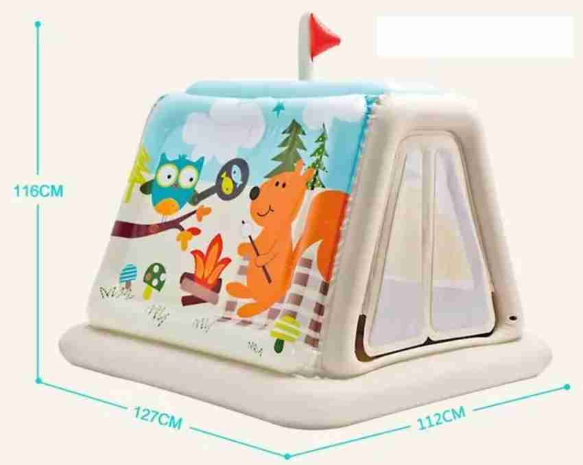 HK ENTERPRISES OFFICIAL Inflatable Colorful Play Tent House Get 10 Plastic Color Full Balls 3 Nozzles Electric Pump For Free Inflatable Colorful Play Tent House Get 10 Plastic Color
