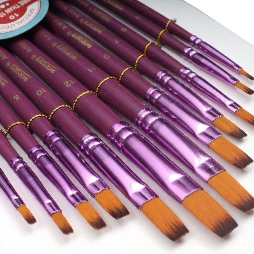 Flat Purple Art Painting Brush Set, Size: 2No at Rs 99/set in New Delhi