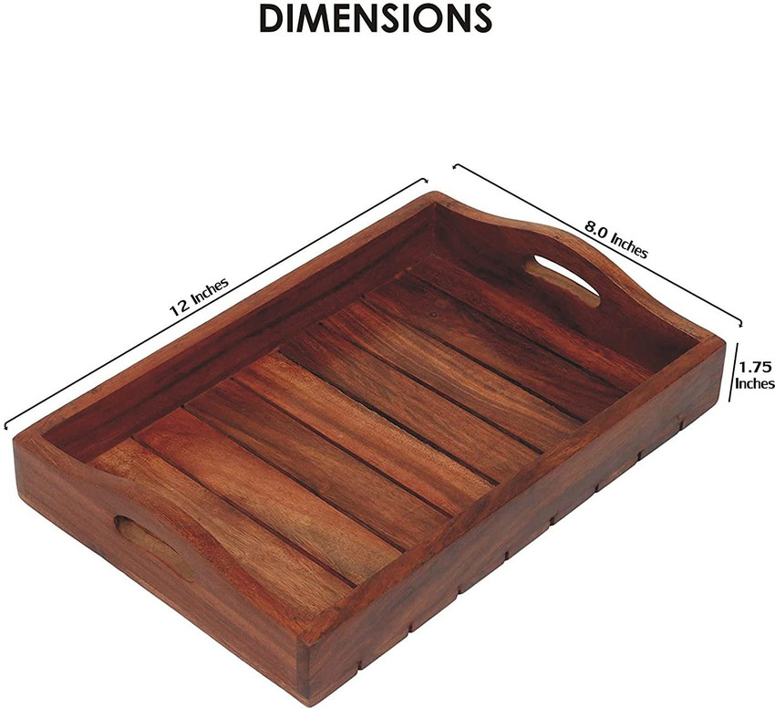 Wooden tray deals for dining table