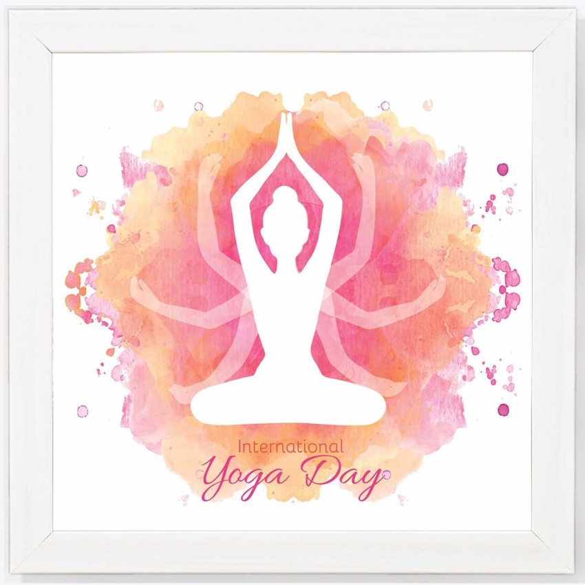 International Yoga Day Poster Drawing