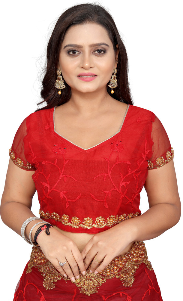Buy Lifestyle Designer Self Design Bollywood Net Red Sarees Online Best Price In India Flipkart
