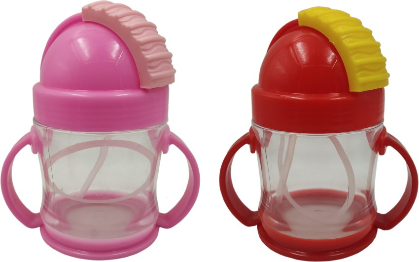 Tatsam baby sipper water bottle for kids Pink color bpa free 1 sip