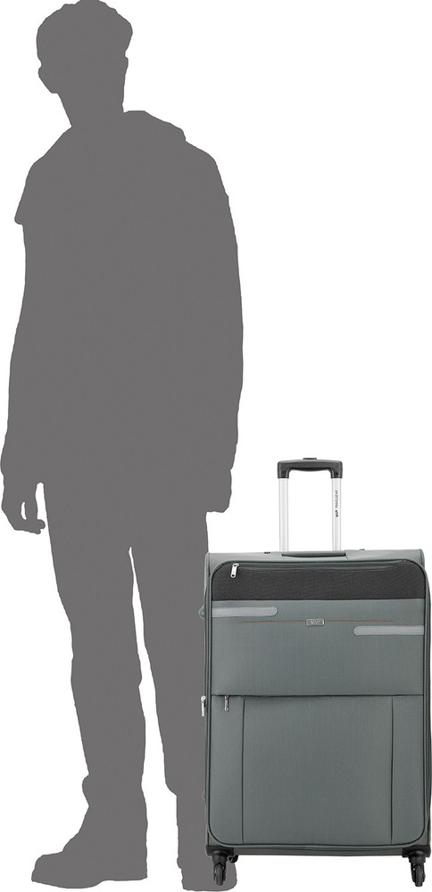 VIP OXFORD MAX 4W EXP STROLLY 79 AST SOFT GREY Expandable Check in Suitcase 4 Wheels 32 inch Grey Price in India Flipkart