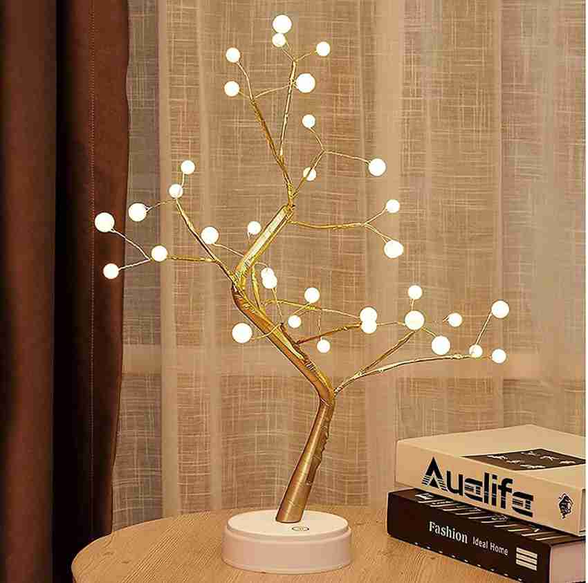 AweStuffs Led Tree Lamp DIY, Desk Table Decor 36 Pearls LED Lights Touch  Switch for Home, Wedding, Festival, Party and Decor (Battery or USB Powered)  (Large - 50 cm - Warm White) Table Lamp Price in India - Buy AweStuffs Led  Tree Lamp DIY, Desk