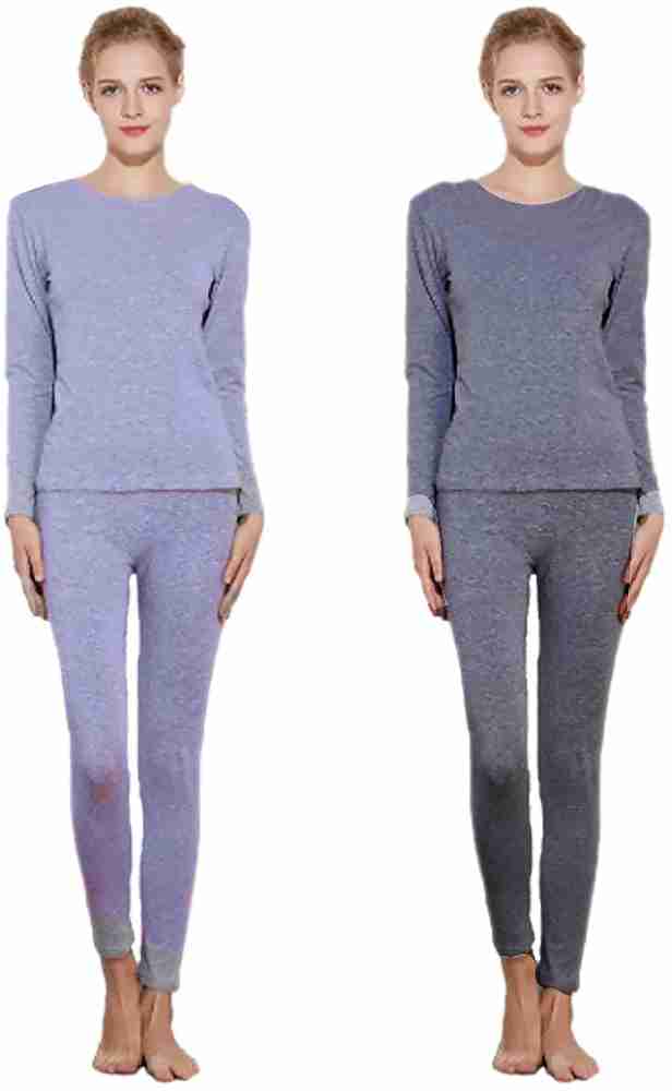 Womens Thermal Underwear Winter Inner Wear Pajamas Ladies Long