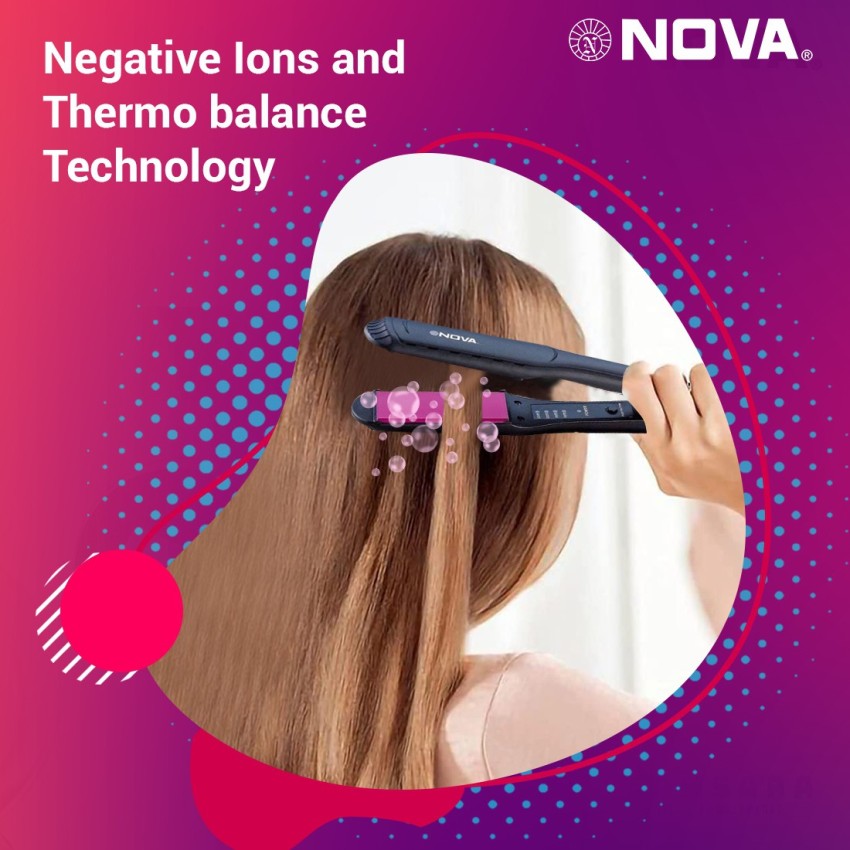 Nova Temperature Control Professional NHS 860 Hair Straightener  Nova India