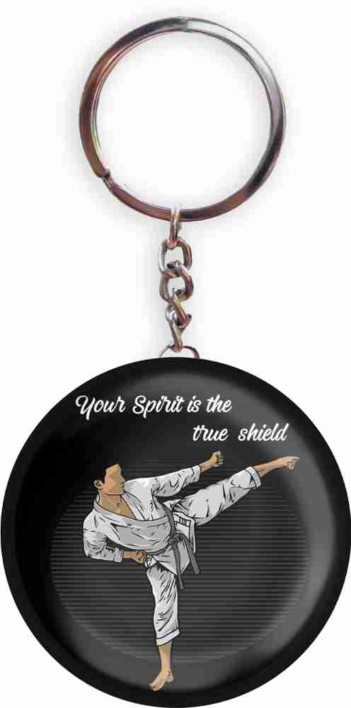 HOLA Black Color Karate D2 Your Spirit Is The True Shield Bottle Opener 5.8 cm Key Chain Price in India Buy HOLA Black Color Karate D2 Your Spirit Is The True