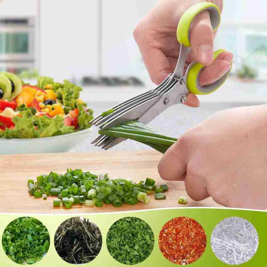 Smart Clever Cutter Kitchen Scissors Shears Food Chopper Metal Slicer Knife  Cutting Board 