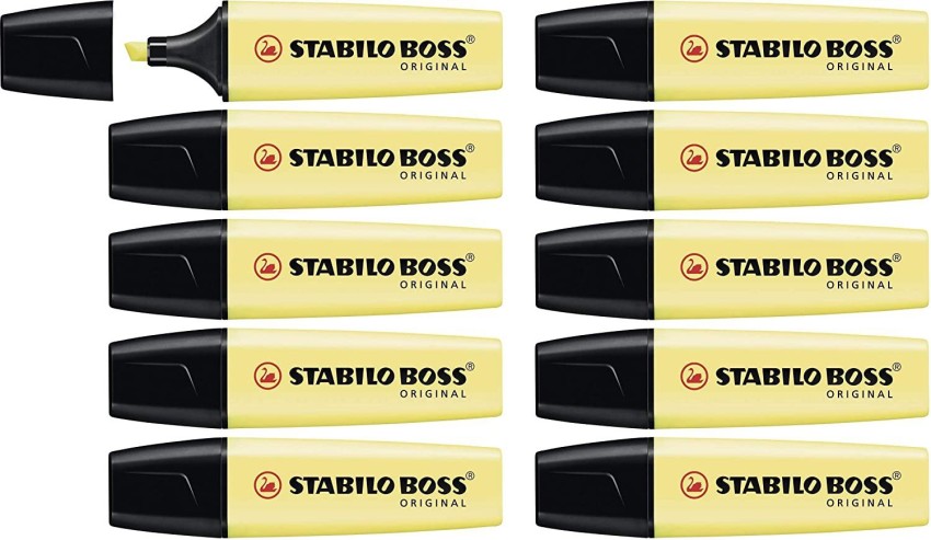 STABILO BOSS MINI HIGHLIGHTERS - PACK OF 3, PINK , BLUE & YELLOW