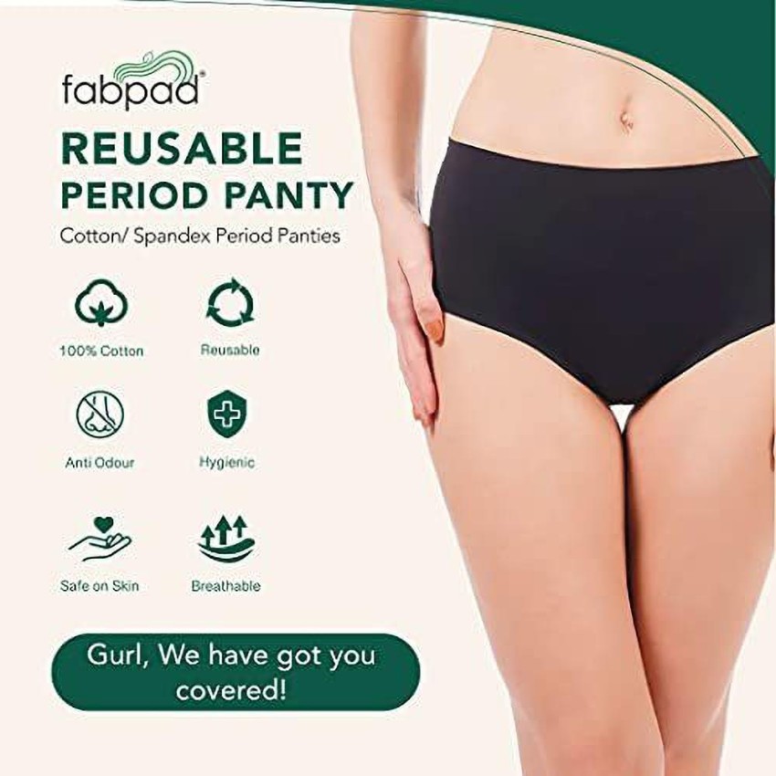 Fabpad Teen Girls Reusable Leak Proof Highly Absorbent Period  Panties/Underwear lasts for up to 3 years