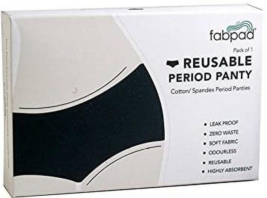 FabPad Cotton Women Reusable Leak Proof Period Panties Lasts For 3 Years  Without Pads, Cups & Tampons (Pack Of 1, Beige, Small, 28-31)
