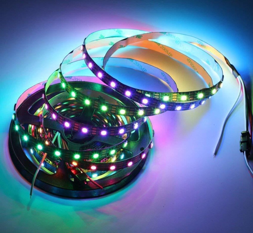 Buy ﻿WS2811 RGB Addressable LED Strip Light 5 Meters Online in India at