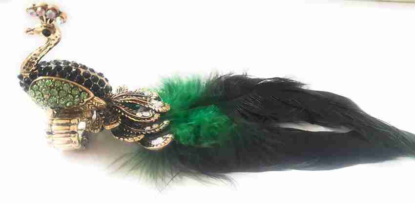 Naira peacock feather ring on sale online