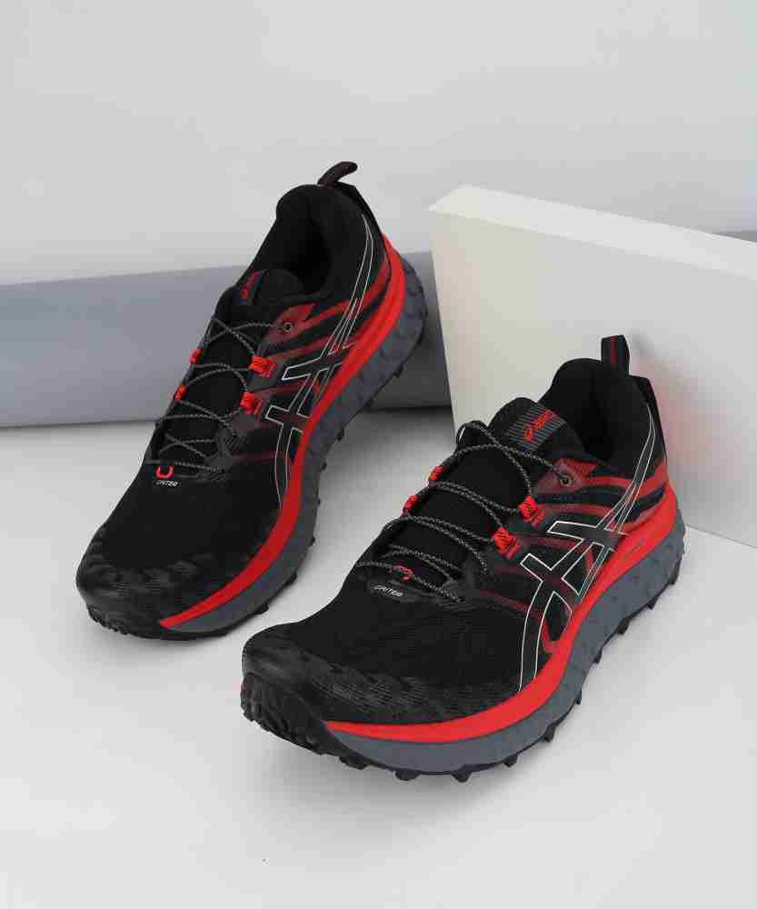 Men's TRABUCO MAX, Black/Electric Red, Trail Running Shoes