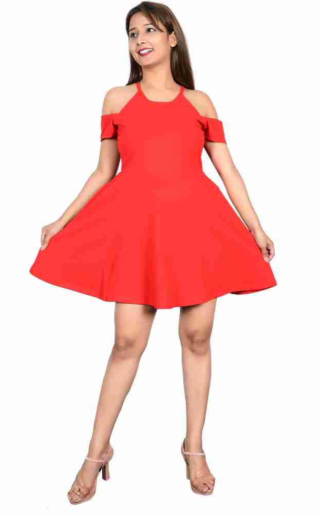 Red sunday dress store