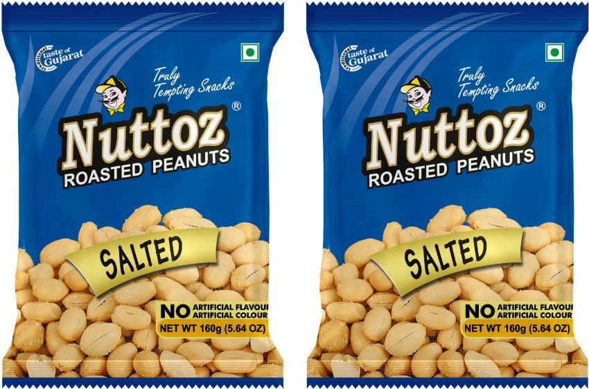 Go Nuts Dry Roasted Peanuts 160g, Nuts & Snacks