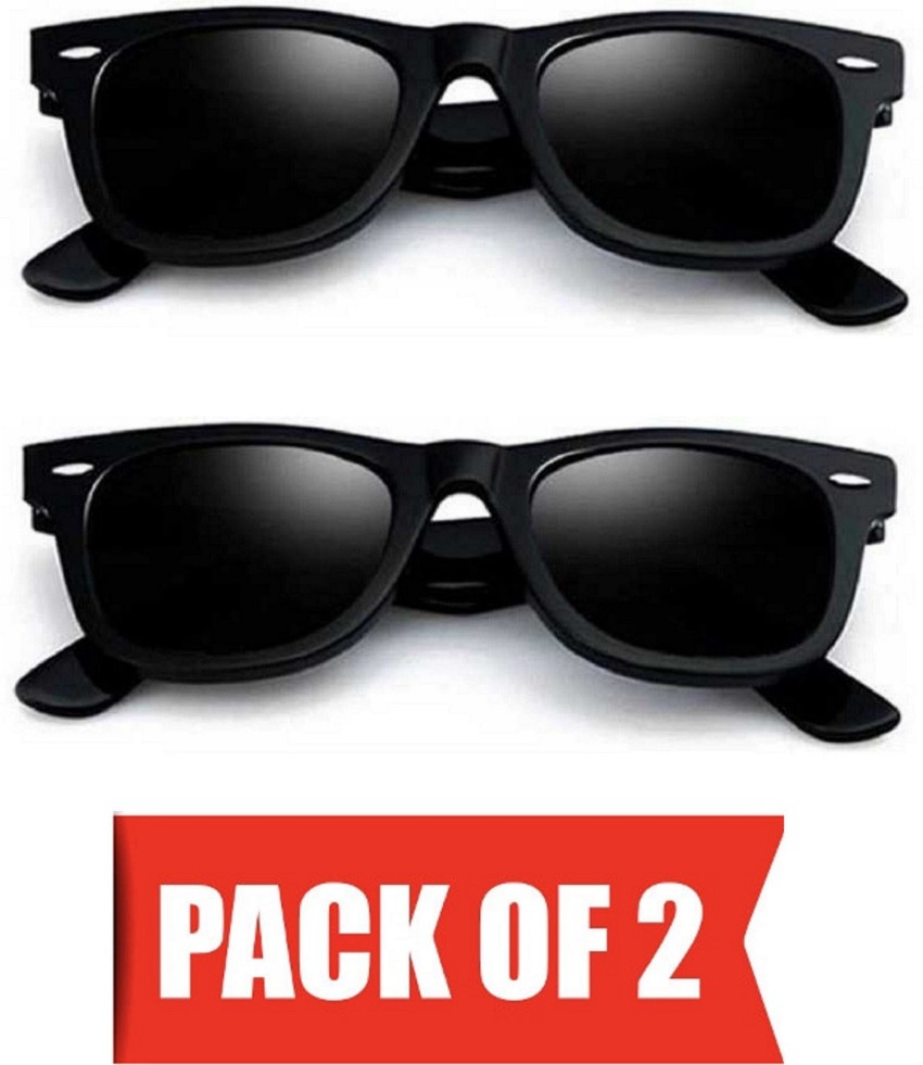 Buy PHENOMENAL Retro Square Sunglasses Black For Men & Women Online @ Best  Prices in India | Flipkart.com