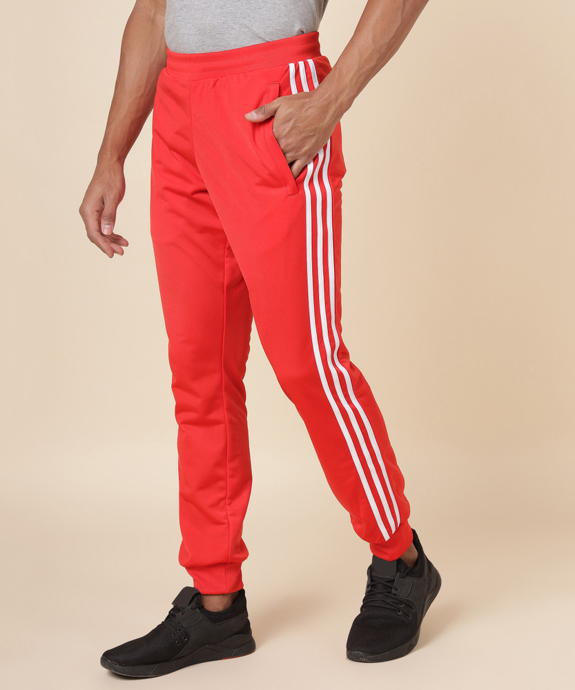Adidas originals superstar track pants  mens red new arrivals