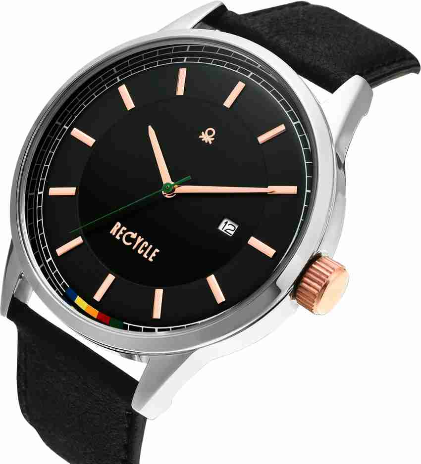 United colors of benetton watches stainless steel black top price