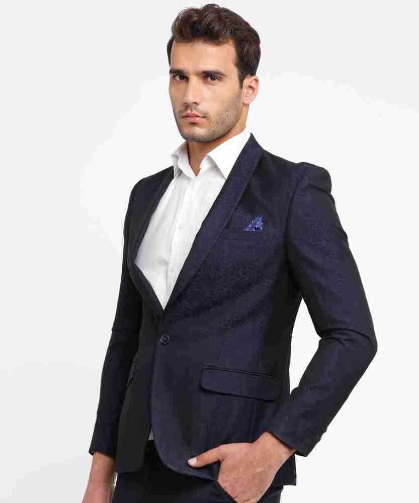 Next Look Solid Single Breasted Formal Men Blazer - Buy Next Look