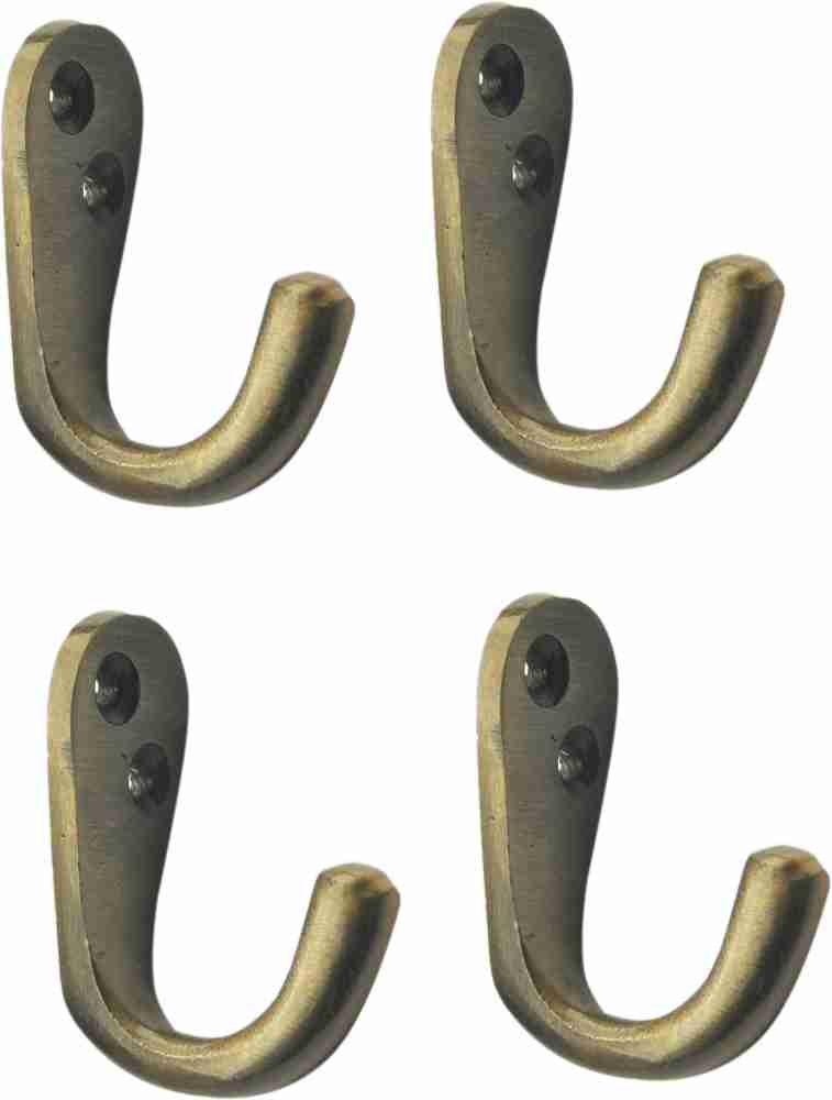 RENOTA Single Aluminium Alloy Jack(J)Hook - Wall Mounted Coat Hooks (Antique  Finish) Hook (Pack of 4) Door Hanger Price in India - Buy RENOTA Single  Aluminium Alloy Jack(J)Hook - Wall Mounted Coat