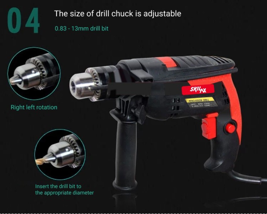 SKIL AX Impact Hammer Drill 550W SK6280CA Impact Driver Price in