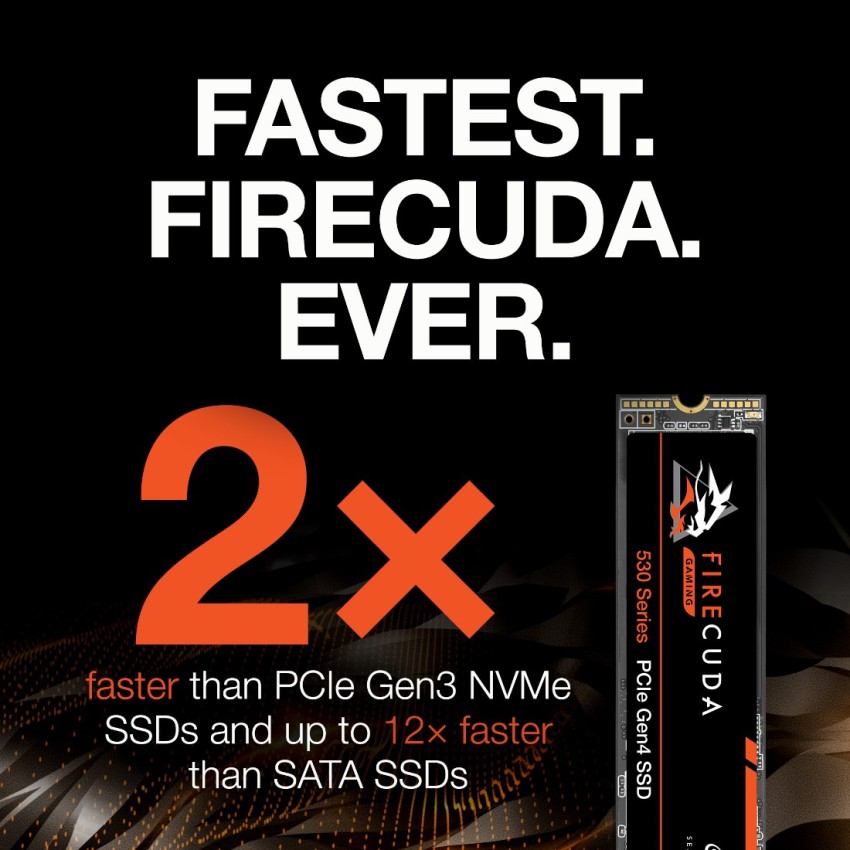  Seagate FireCuda 530 ZP2000GM3A013 2 TB Solid State Drive - M.2  2280 Internal - PCI Express NVMe (PCI Express NVMe 4.0 x4) - Black :  Electronics