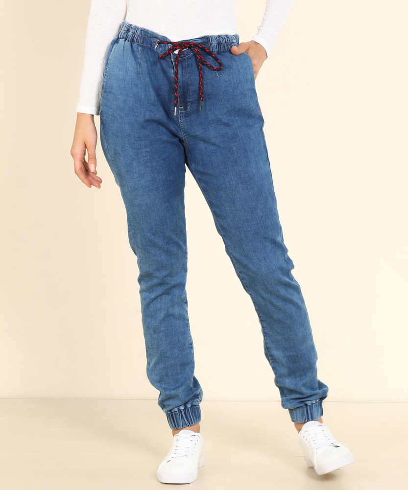Allen Solly Jogger Fit Women Blue Jeans