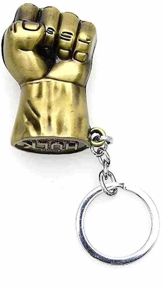 RVM Toys Hulk Keychain Fist Hand Bronze Metal Key Chain for Men