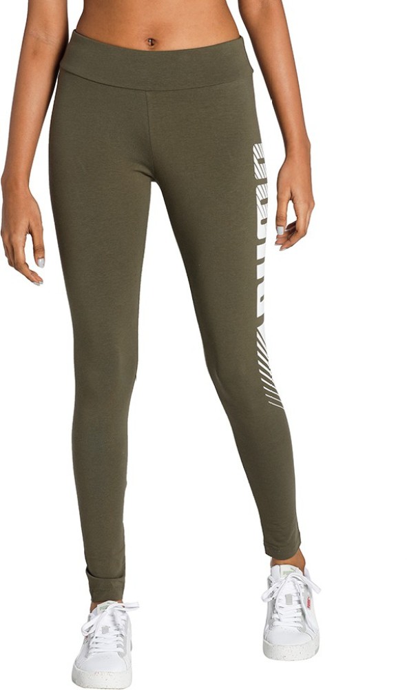 Khaki puma leggings hotsell