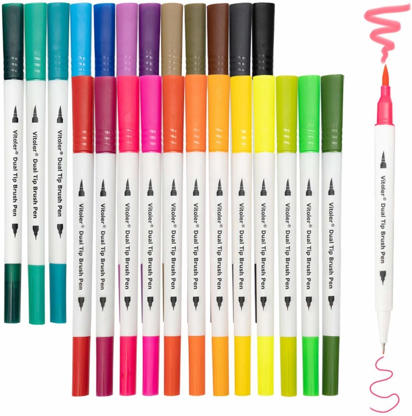 Vitoler Fineliner Pen Set - 24 Colors for sale online