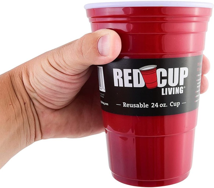  Red Cup Living Set of 4 -32 Oz Reusable Party Mug