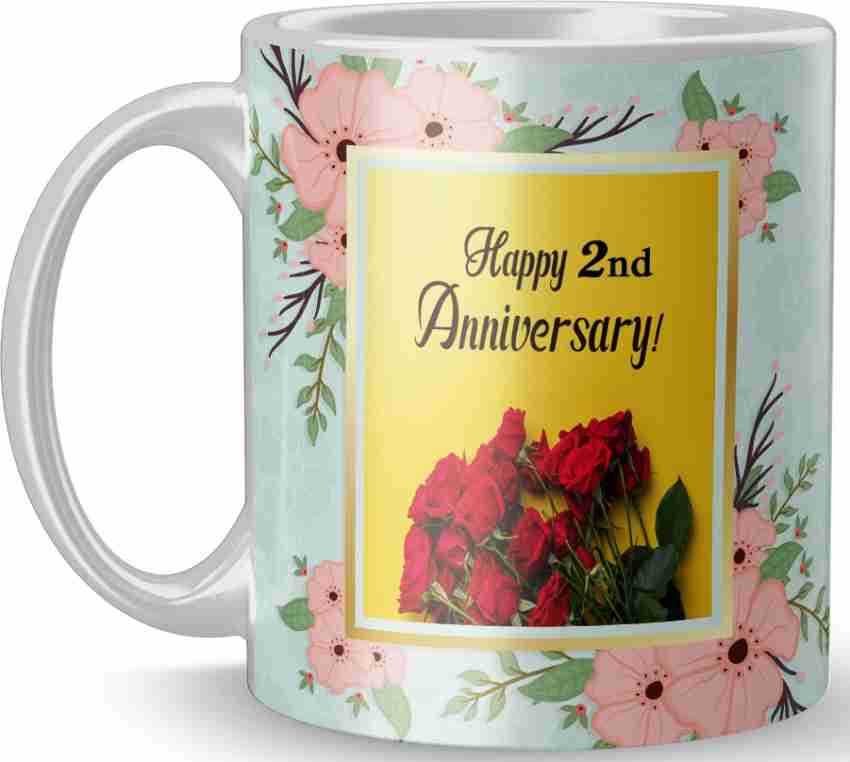 iMPACTGift Happy 3rd Anniversary My Love Printed Coffee For Marriage  Anniversary Ceramic Coffee Mug