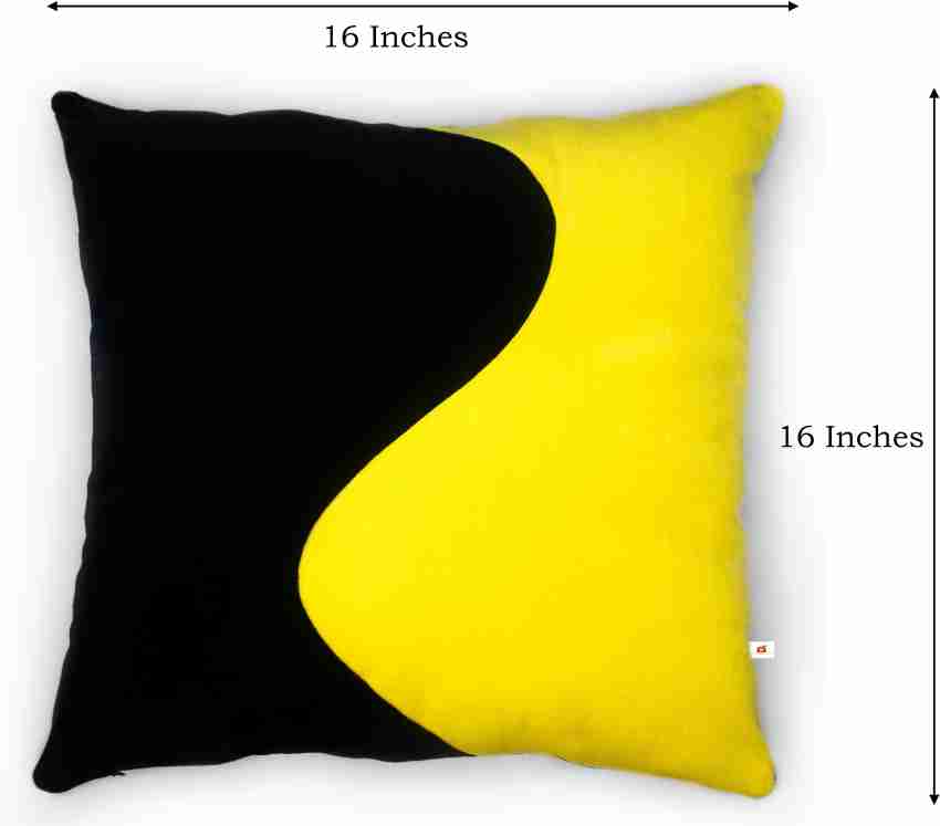 Black and yellow outlet cushions