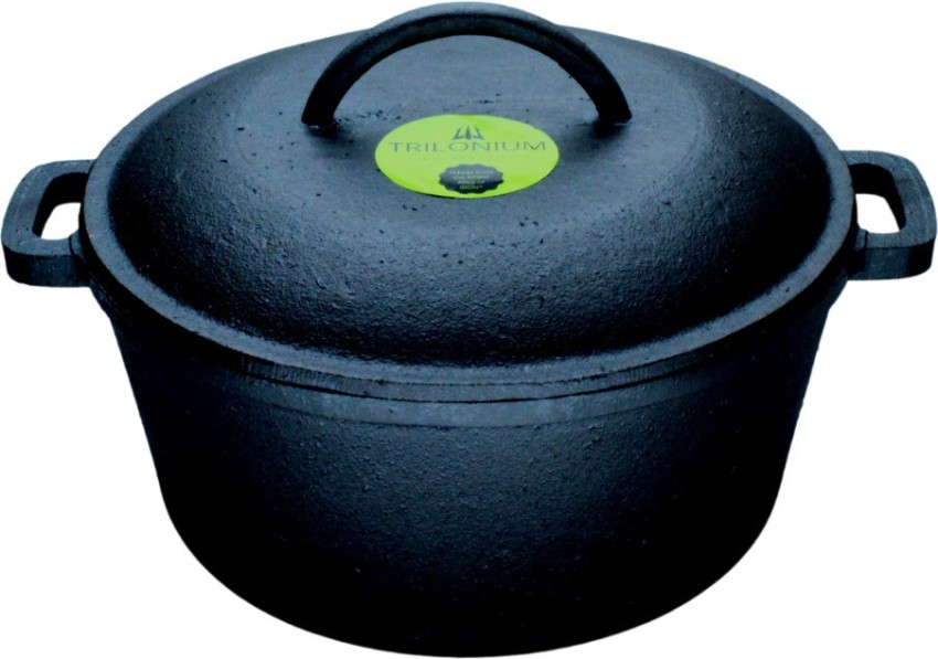 Cast Iron Dutch Oven Pot, Casserole, Biryani Pot, Cooking Pot, Pre –  TRILONIUM