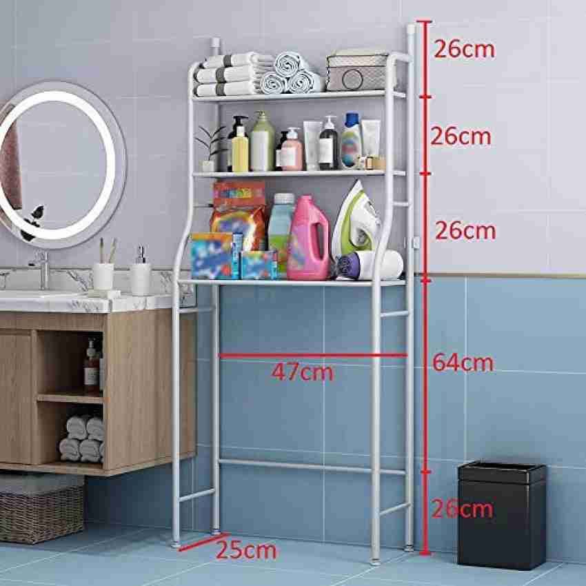 3-Layer Over Washing Machine Metal Storage Rack, Towel Cabinet for