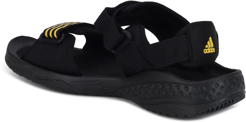 Black adidas sandals hot sale