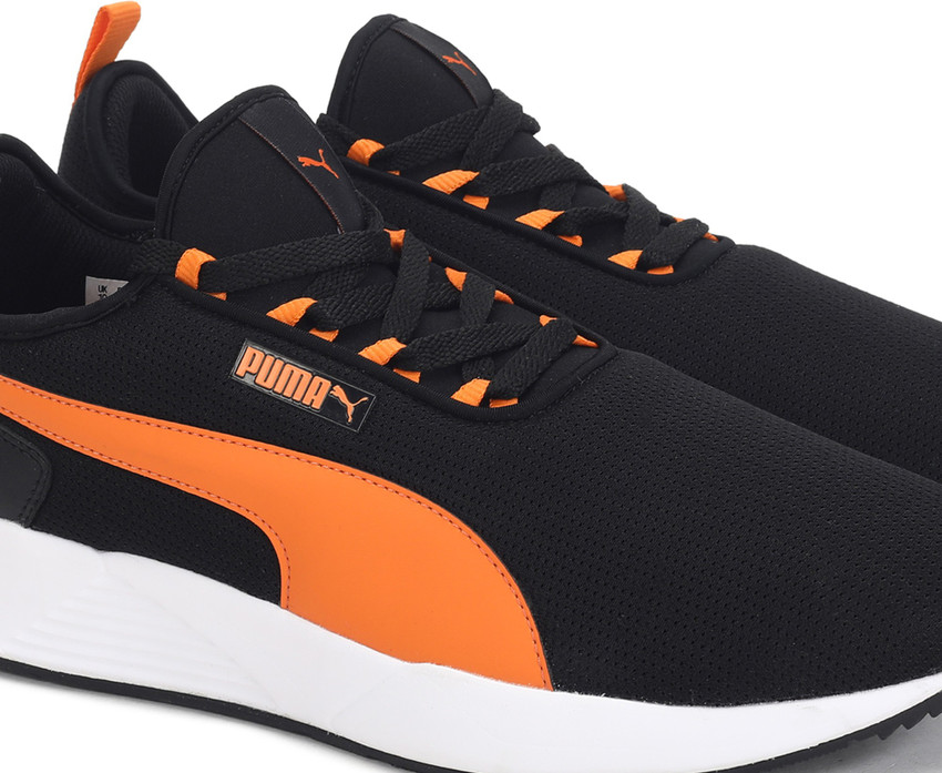 Orange and black sneakers hot sale