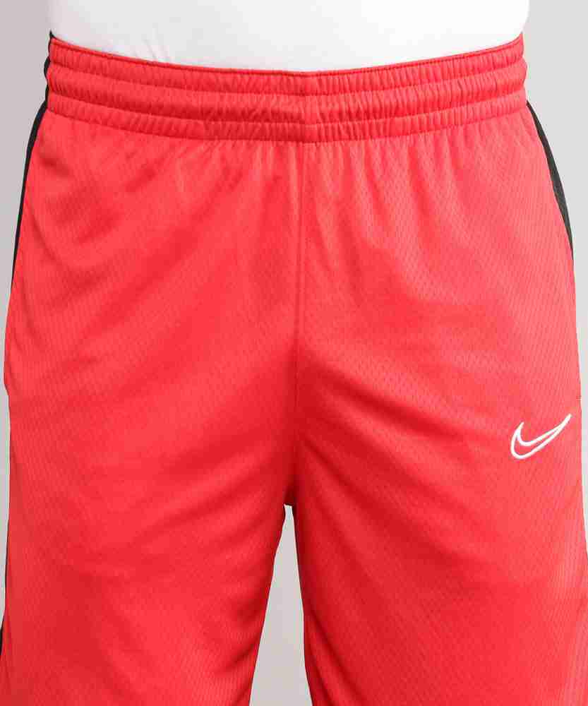 NIKE Color Block Men Red Sports Shorts