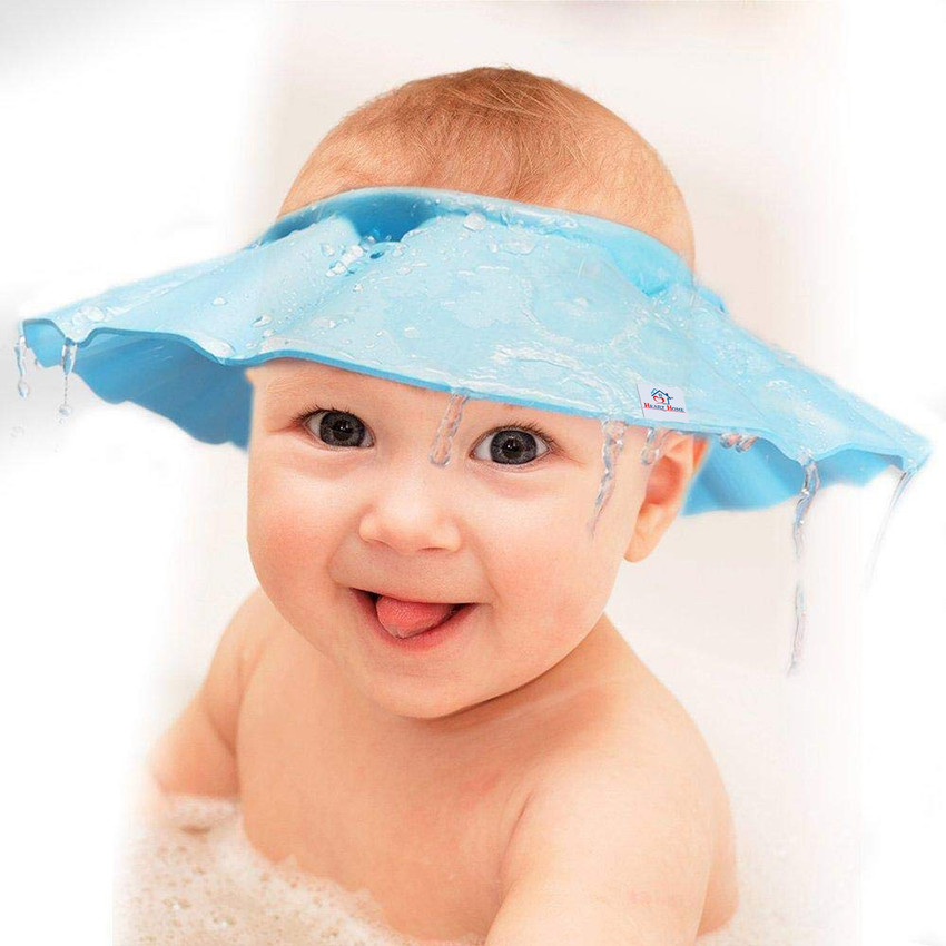 Heart Home Soft Adjustable Visor Hat Safe Shampoo Shower Bathing