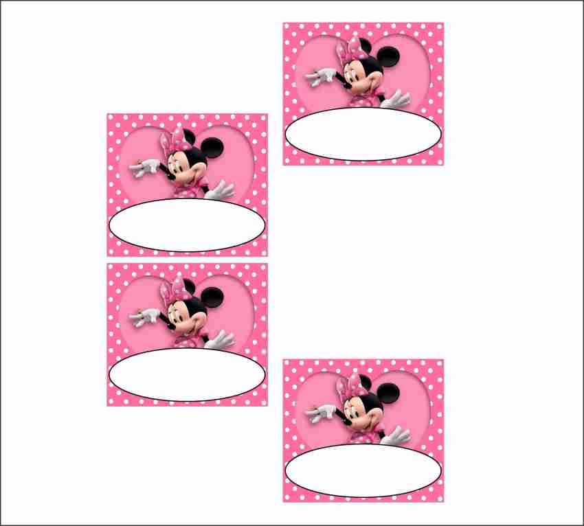 Sticker Hub 11 cm Minnie Mouse Printable Birthday Party Sticker Self  Adhesive Sticker Price in India - Buy Sticker Hub 11 cm Minnie Mouse  Printable Birthday Party Sticker Self Adhesive Sticker online