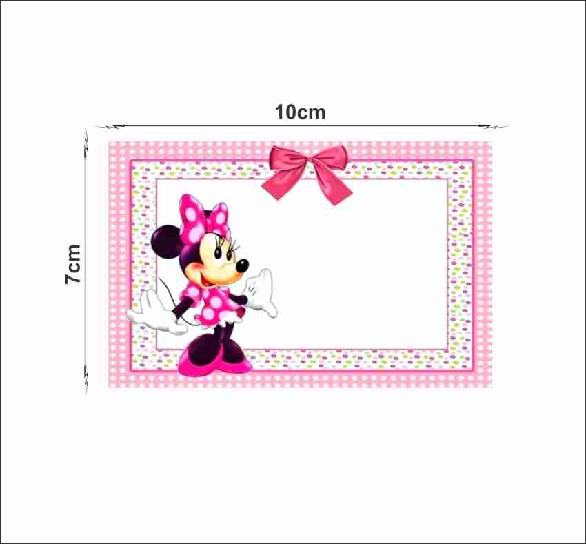 Sticker Hub 10 cm Minnie Mouse Printable Birthday Party Sticker