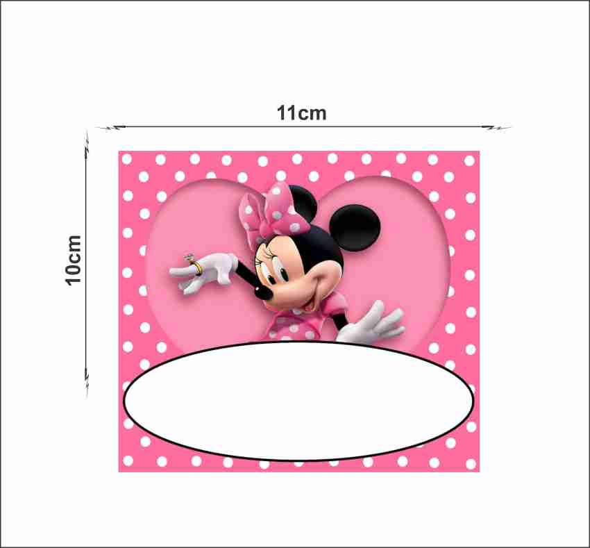 Sticker Hub 10 cm Minnie Mouse Printable Birthday Party Sticker