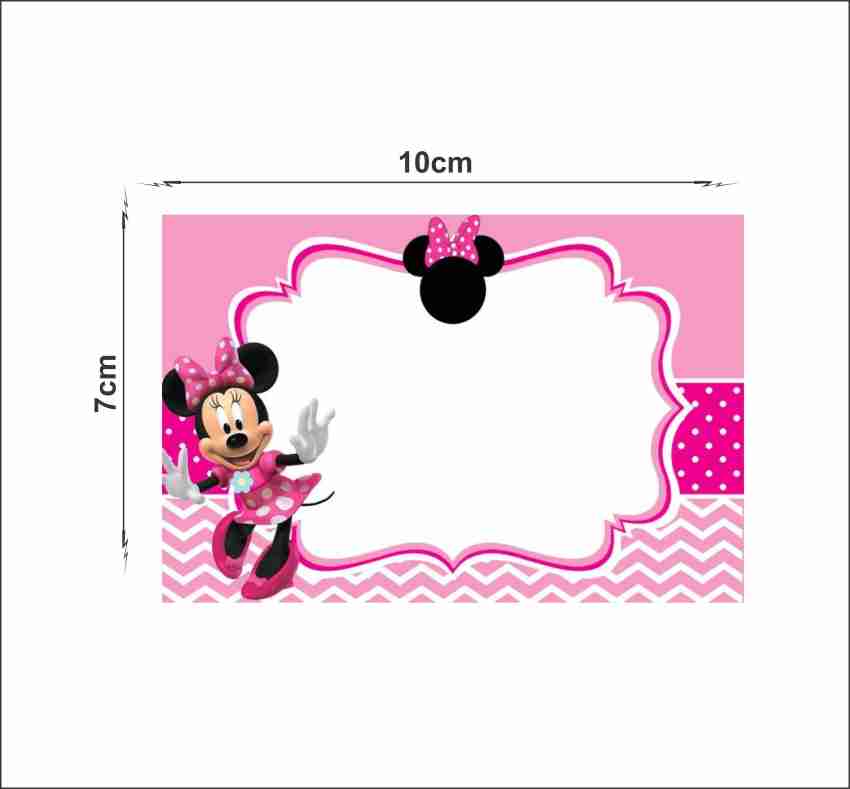 Sticker Hub 10 cm Minnie Mouse Printable Birthday Party Sticker